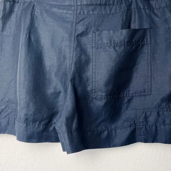 Vince Linen Blend Slouchy Utility Drawstring Shorts, Pockets, Size Small NWT - Picture 4 of 11